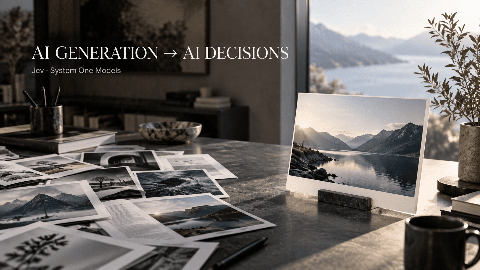 From AI Generation to AI Decisions: Meet Jev and System One Models