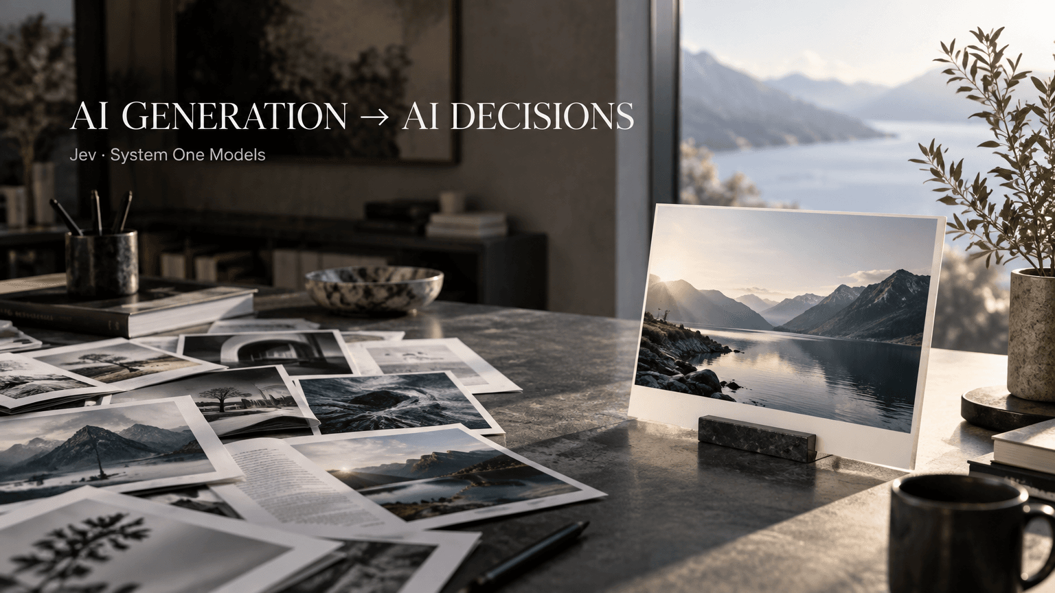 From AI Generation to AI Decisions: Meet Jev and System One Models